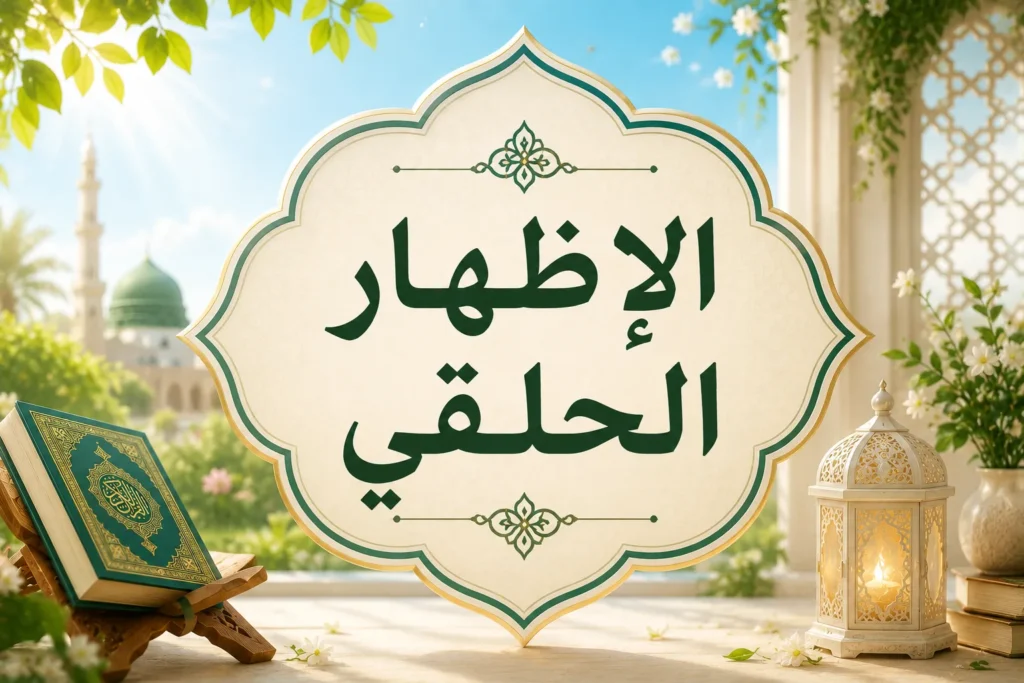 الإظهار الحلقي للنون الساكنة والتنوين: القاعدة الأولى